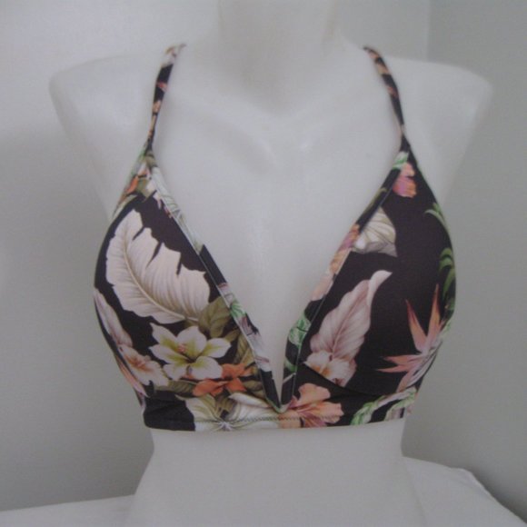 Shade & Shore 34D Bikini Push Up tropical NEW - Picture 3 of 8